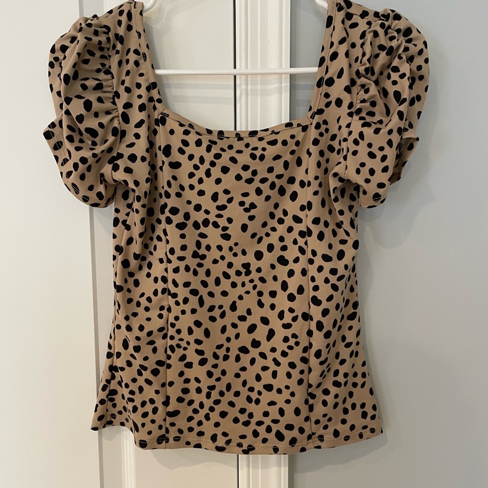 Lulus Puff Sleeve Top - Picture 2 of 3